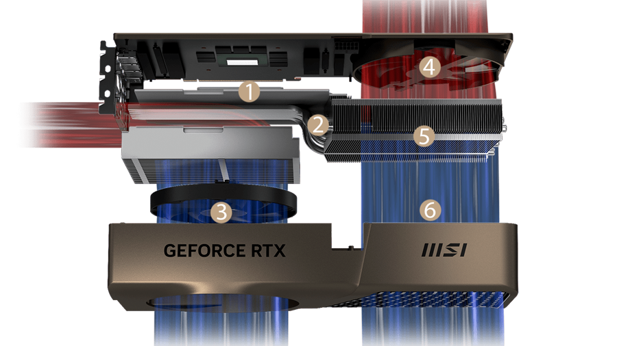 MSI EXPERT GeForce RTX 4080 SUPER Video Card